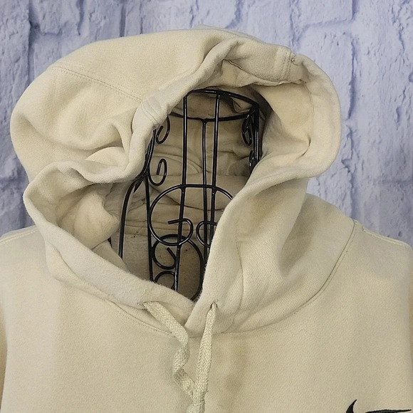 VINTAGE NIKE Y2K Hoodie Yellow Deadstock Swoosh Men's Pullover Sweatshirt 2XL - Picture 2 of 8